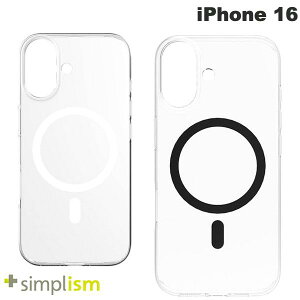 Simplism iPhone 16 [AIR-REAL INVISIBLE] MagSafeΉ ^yʃn[hP[X VvY (X}zP[XEJo[)