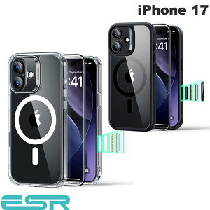 iPhone17 P[X NAP[X  ϏՌ MagSafeΉ ̓}Olbg JRg[Jo[t KXtBt ESR iPhone 17 Classic Hybrid Magnetic Case Camera Control MagSafeΉ + Protector Set t