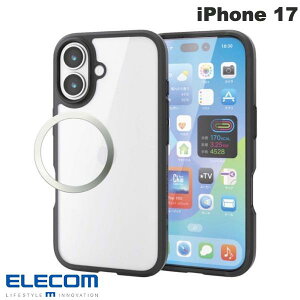 �G���R�� iPhone 17 TOUGH SLIM 360�x�ی� ���^�������O�t �u���b�N # PM-A25ATS3BK �G���R�� (�X�}�z�P�[�X�E�J�o�[) 2025