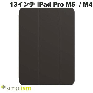 Simplism 13C` iPad Pro M5 (2025) / M4 (2024) [FLIP SHELL] wʃNA tbvVFP[X CgubN # TRV-IPD2412-FS-SMBK VvY 2024