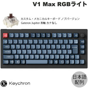 Keychron V1 Max QMK/VIA J[{ubN Mac{z JiȂ L / Bluetooth 5.1 CX Ή eL[X zbgXbv Gateron Jupiter  RGBCg JX^JjJL[{[h mu