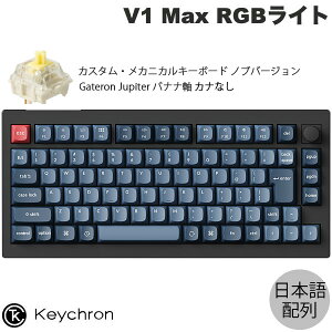 Keychron V1 Max QMK/VIA J[{ubN Mac{z JiȂ L / Bluetooth 5.1 CX Ή eL[X zbgXbv Gateron Jupiter oii RGBCg JX^JjJL[{[h 