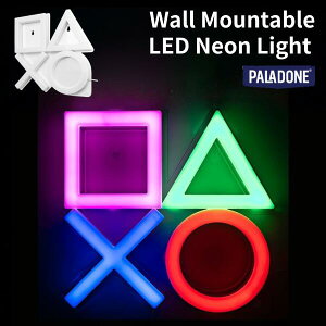 �v���X�e �O�b�Y �v���C�X�e�[�V���� �A�C�R�� ���C�g ���S PALADONE Wall Mountable LED Neon Light �Ǌ|����LED���C�g / PlayStation �������C�Z���X�i # PP13130PSVN �p���h�� (�Ɩ�) �Q�[������ LED�C���~�l�[