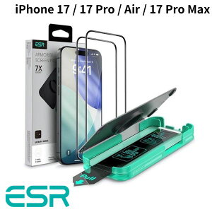iPhone17 �ی�t�B���� iPhoneAir �K���X�t�B���� 2�� ESR iPhone 17 / 17 Pro / Air / 17 Pro Max Armorite �t���ی십���K���X�t�B���� �N���A 2������ (�X�}�z�p�t���ی�K���X�t�B����) 2025 [ESR���K�̔��X]