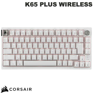 �y�}���\����500�~OFF�N�[�|���z�z���z Corsair K65 PLUS WIRELESS ���{��z�� 75% Bluetooth / 2.4GHz ���C�����X / �L�� �e���L�[���X CORSAIR MLX Red v2 �X�C�b�` RGB ���J�j�J���Q�[�~���O�L�[�{�[�h WHT/ Apple ed