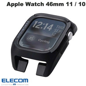�G���R�� Apple Watch 46mm Series 11 / 10 �o���p�[�P�[�X ZEROSHOCK �u���b�N # AW-25AFCZEROBK �G���R�� (�A�b�v���E�H�b�`�P�[�X �J�o�[)