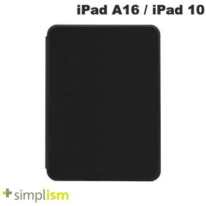 �g���j�e�B Simplism iPad A16 (11����) / 10.9�C���` iPad 10 [FLIP SHELL 360] 360�x��]�� �w�ʃN���A �t���b�v�V�F���P�[�X �u���b�N # TR-IPD26-FS36-SMBK �V���v���Y�� (�^�u���b�g�J�o�[�E�P�[�X)