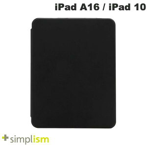 �g���j�e�B Simplism iPad A16 (11����) / 10.9�C���` iPad 10 [Turtle Flip 360] Apple Pencil���[�\ 360�x��]�� �Ռ��z�� �n�C�u���b�h�N���A�t���b�v�P�[�X �u���b�N # TR-IPD26-FT36-SMBK �V���v���Y�� (�^�u���b