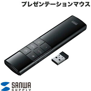SANWA �ԐF�����[�U�[�|�C���^�[�t���v���[���e�[�V�����}�E�X �^�C�}�[�t�� # MA-WPR14BKN �T�����T�v���C (�v���[���^�[)