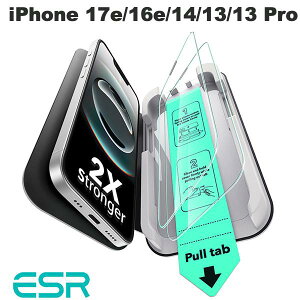 [ESR���K�̔��X] 2������ iPhone17e �ی�t�B���� iPhone16e �K���X�t�B���� ESR iPhone 17e / 16e / 14 / 13 / 13 Pro UltraFit Classic Screen Protector 0.33mm 2������ # ESR721 �C�[�G�X�A�[�� (�X�}�z�p�t���ی�K���X�t�B