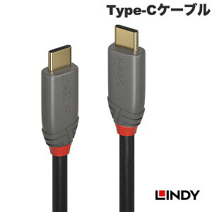 LINDY ANTHRA LINE USB3.2 Gen2x2 Type-C�P�[�u��+PD�X�}�[�g�`�b�v �����f�B (USB C - USB C �P�[�u��) Nintendo Switch�[�d�P�[�u��