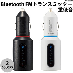 ELECOM GR Bluetooth FMgX~b^[ dቹ 3.4A USB 2|[g (J[`[W[ VK[\Pbg ԍڏ[d)