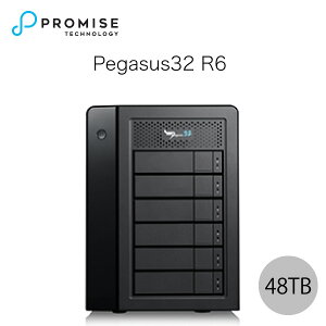 Promise Pegasus32 R6 48TB (8TBx6) Thunderbolt 3 / USB 3.2 Gen2 Ή Xg[W 6xC n[hEFA RAIDOtn[hfBXN # F40P2R600000005 v~X eNmW[ (n[hfBXN)