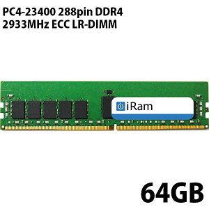 iRam PC4-23400 288pin DDR4 2933MHz ECC LR-DIMM 64GB # IR64GMP2933D4LR AC (Mac)
