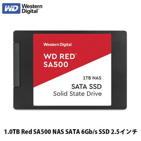 Western Digital 1.0TB Red SA500 NAS SATA 6Gb/s SSD 2.5インチ # WDS100T1R0A ウエスタンデジタル (SSD)