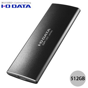 IO Data 512GB USB 3.2 Gen2 (USB 3.1) Ή |[^u SSD ] ubN # SSPF-USC512 ACIf[^ (OtSSD)