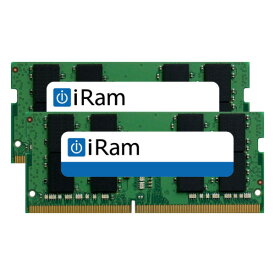iRam PC4-21300 DDR4 2666MHz SO.DIMM 64GB (2x32GB) # IR32GSO2666D4/2 アイラム (Macメモリー) Mac mini iMac 5年保証