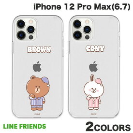 [ネコポス送料無料] LINE FRIENDS iPhone 12 Pro Max Dreamy Night CLEAR SOFT ラインフレンズ (スマホケース・カバー)