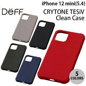 Deff iPhone 12 mini CRYTONE TESiV Clean R Case fB[t (X}zP[XEJo[)