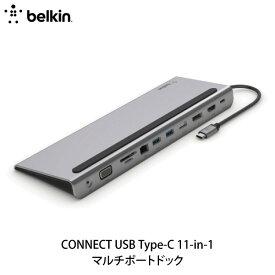 BELKIN CONNECT USB Type-C 11-in-1 マルチポートドック PD対応 # INC004BTSGY ベルキン (USB Type-C アダプタ)