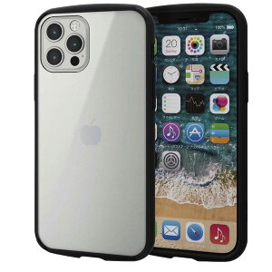 [lR|X] ELECOM GR iPhone 12 / 12 Pro nCubhP[X TOUGH SLIM LITE t[J[ ubN # PM-A20BTSLFCBK GR (X}zP[XEJo[)