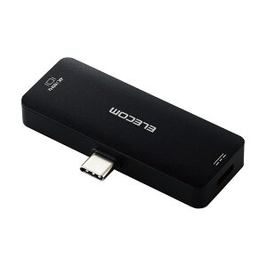 [lR|X] ELECOM GR fϊA_v^ TypeC-HDMI 60Hz d@\t PD100WΉ ubN # MPA-CHDMIPDBK GR (ϊEؑ)