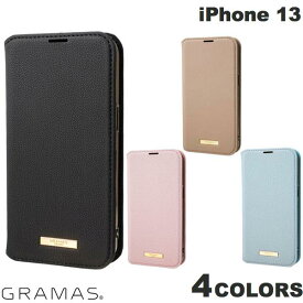 [ネコポス送料無料] GRAMAS COLORS iPhone 13 Shrink PU Leather Book Case グラマス (スマホケース・カバー) シュリンクレザー