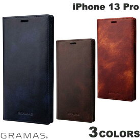 GRAMAS iPhone 13 Pro Museum-calf Leather Book Case 本革 グラマス (スマホケース・カバー) ミュージアムカーフ