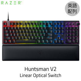 【国内正規品】 Razer Huntsman V2 英語配列 静音リニアオプティカルスイッチ ゲーミングキーボード Linear Optical Switch # RZ03-03930100-R3M1 レーザー (キーボード)