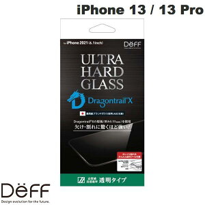 [lR|X] Deff iPhone 14 / 13 / 13 Pro ULTRA GLASS Deagontrail-X  0.55mm # DG-IP21MUG5F fB[t (X}zptیKXtB)