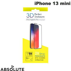 Absolute Technology iPhone 13 mini 3D Perfect Enclosure ���E���h�G�b�W �K���X�t�B���� 0.33mm # AT3DIP2021-54 �A�u�\�����[�g �e�N�m���W�[ (�X�}�z�p�t���ی�K���X�t�B����)