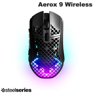 SteelSeries Aerox 9 Wireless L / 2.4GHz / Bluetooth 5.0 Ή y CX 18{^ Q[~O}EX # 62618J XeB[V[Y (}EX)