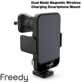 Komatech Freedy デュアルモード カーマウント 10W ワイヤレスチャージャー EA1305 # EA1305 コマテック (iデバイス用ワイヤレス 充電器) 車載用ホルダー スタンド MagSafe対応
