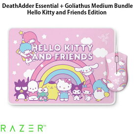 【国内正規品】 Razer DeathAdder Essential + Goliathus Medium Bundle Hello Kitty and Friends Edition ハローキティコラボデザイン 有線ゲーミングマウス & マウスマット バンドルセット # RZ83-03850100-B3M1 レーザー (マウス) EARLY