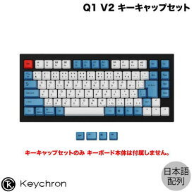 Keychron Q1 V2 日本語配列用 OEM Dye-Sub PBTキーキャップセット ブルー # JM-8 キークロン (キーボード アクセサリ)
