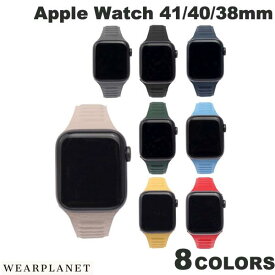 [ネコポス送料無料] WEARPLANET Apple Watch 41 / 40 / 38mm Slim Line マグネットリンクバンド ウェアプラネット (アップルウォッチ ベルト バンド) レザー レディース