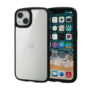 ELECOM GR iPhone 13 nCubhP[X TOUGH SLIM LITE t[J[ ubN # PM-A21BTSLFCBK GR (X}zP[XEJo[)