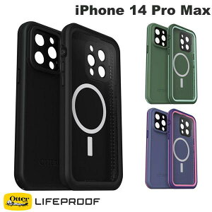 OtterBox LifeProof iPhone 14 Pro Max FRE h ho h ϏՌ P[X MagSafeΉ Ib^[{bNX Ctv[t (X}zP[XEJo[) AEghA C J