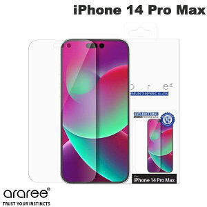 araree iPhone 14 Pro Max �R�ۋ����K���X�t�B���� SUBCORE �N���A ���� 0.3mm # AR24708i14PM �A�����[ (�X�}�z�p�t���ی�K���X�t�B����)