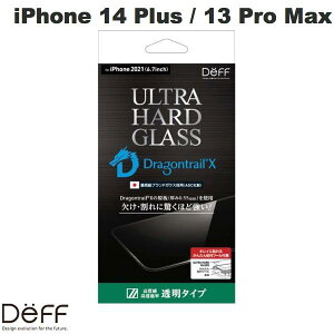 [lR|X] Deff iPhone 14 Plus / 13 Pro Max ULTRA GLASS Deagontrail-X  0.55mm # DG-IP21LUG5F fB[t (X}zptیKXtB)