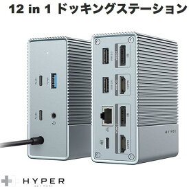 HYPER++ HyperDrive GEN2 12 in 1 USB-C ドッキングステーション PD対応 # HP-HDG212B ハイパー (USB Type-C アダプタ)