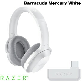 【国内正規品】 Razer Barracuda 2.4GHz / Bluetooth 5.2 ワイヤレス / 有線 両対応 ゲーミングヘッドセット Mercury White # RZ04-03790200-R3M1 レーザー (無線 ヘッドホン) ras23
