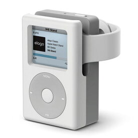elago Apple Watch W6 Stand (White) iPod風アップルウォッチ充電スタンド # EL_WCASTSCW6_WH エラゴ (アップルウォッチスタンド)