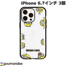 [ネコポス送料無料] gourmandise iPhone 14 Pro Max / 13 Pro Max / 12 Pro Max 耐衝撃ケース IIIIfi+ (イーフィット) CLEAR 怪盗グルー/ミニオンズシリーズ 集合 # MINI-380A グルマンディーズ (スマホケース・カバー)