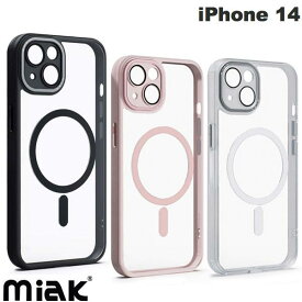 [ネコポス送料無料] miak iPhone 14 レンズガード一体型 MagSafe対応 クリアケース ミアック (スマホケース・カバー)