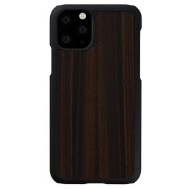 [ネコポス送料無料] Man & Wood iPhone 11 Pro Max 天然木ケース Ebony # I16854i65R マンアンドウッド (スマホケース・カバー)