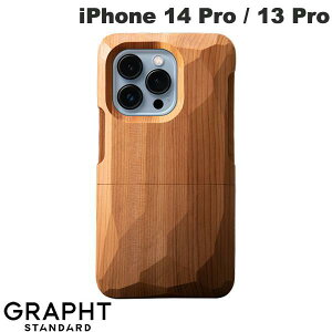 GRAPHT iPhone 14 Pro / 13 Pro Real Wood Case ���� ������/�I�C�� # GST1115-ichii �O���t�g �X�^���_�[�h (�X�}�z�P�[�X�E�J�o�[) ��ʈ꓁�� �����������Ƃ��ڂ� ���I