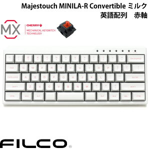 FILCO Majestouch MINILA-R Convertible �~���N �p��z�� �L�� / Bluetooth 5.1 ���C�����X ���Ή� CHERRY MX �Ԏ� 63�L�[ # FFBTR63MRL/EWT �t�B���R (Bluetooth�L�[�{�[�h) US�z�� �_�C���e�b�N �R���p�N�g