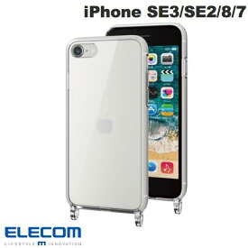 [ネコポス送料無料] ELECOM エレコム iPhone SE 第3世代 / SE 第2世代 / 8 / 7 ハイブリッドケース スマホショルダーストラップホール付き クリア # PM-A22SHVCKSHCR エレコム (スマホケース・カバー) ショルダーストラップ対応