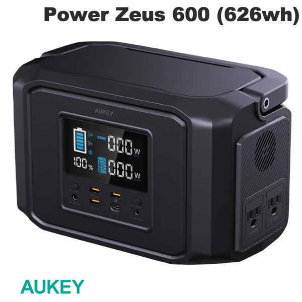 AUKEY ポータブル電源 Power house Power Zeus 600 (626wh) 174000mAh PD3.0   QC3.0 対応 USB A   Type-C   AC   DC ポート搭載 ブラック PS-MC06  オーキー  (ポータブル電源・バッテリー) アウトドア キャンプ 防災 2年保証